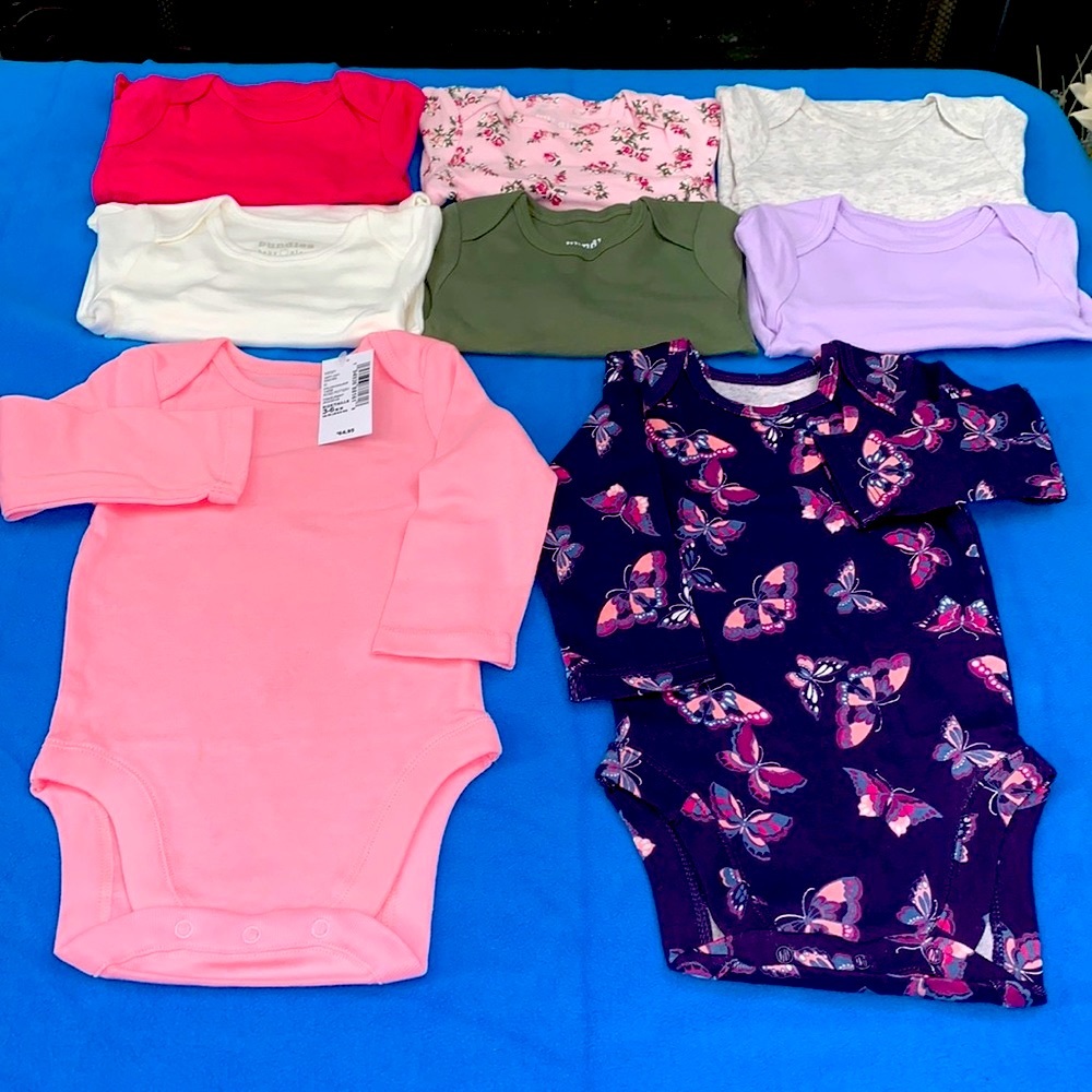 BUNDLES of  8 NEW ONESIES, From Children’s Place, Long Sleeves, MULTIPLE SIZES